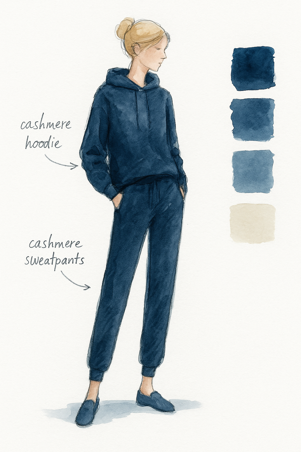 Pullover "Bleu des Glacier"